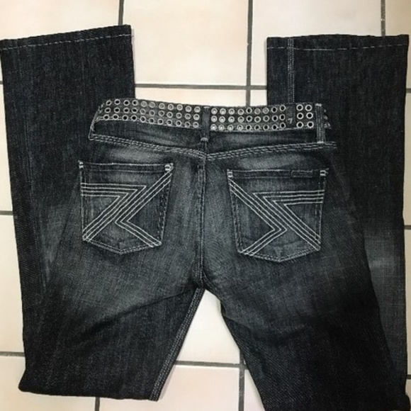 7 For All Mankind Denim - Jeans 7 For Mankind  Black  Sz 30